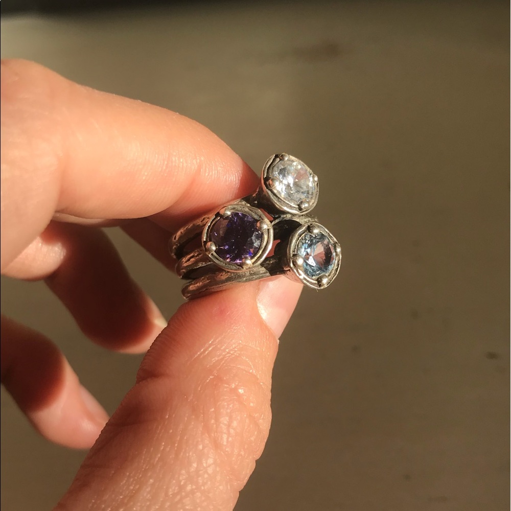 💎 sterling silver gemstone ring 💎 - Picture 4 of 6